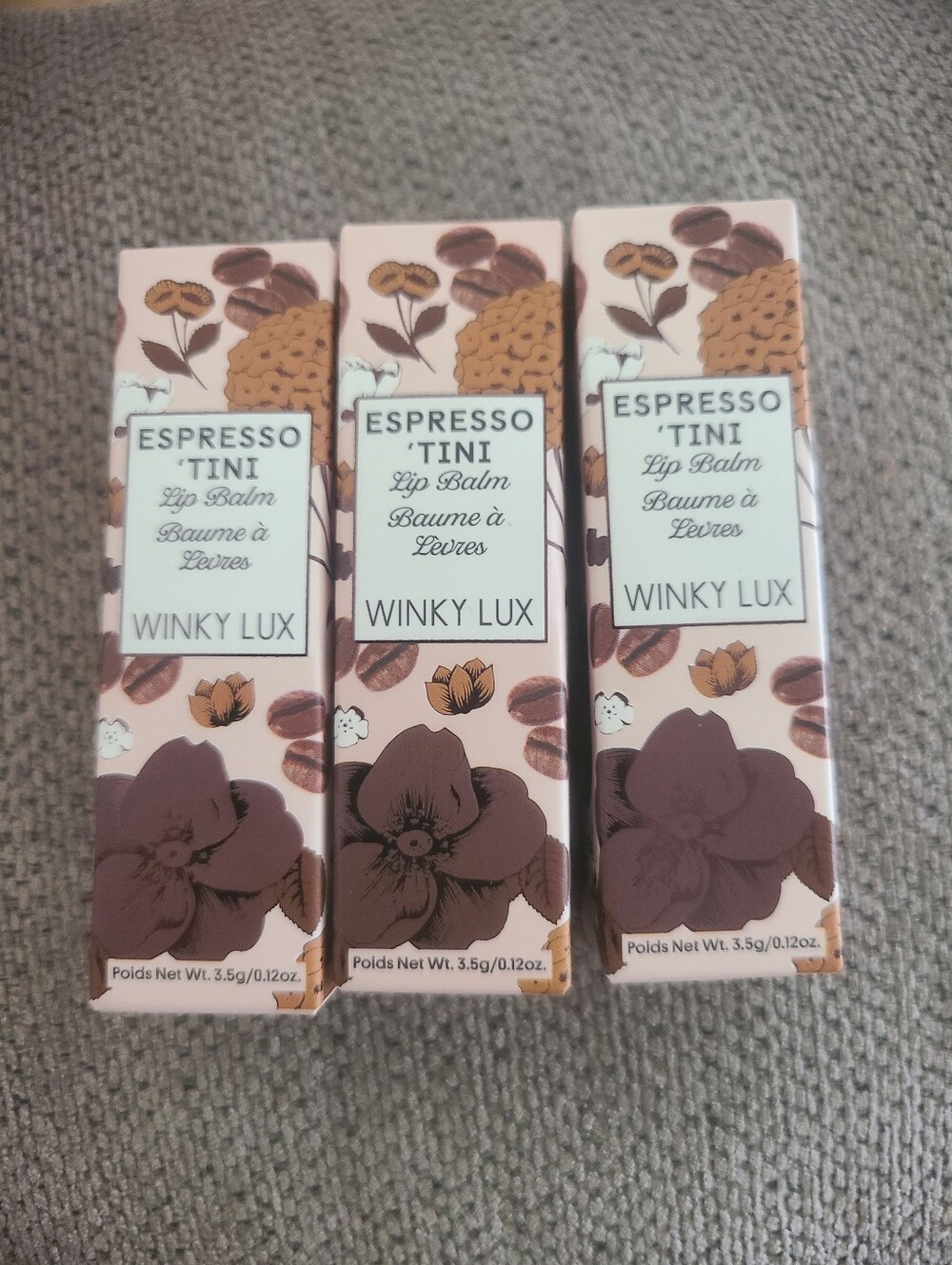 Winky Lux Espresso 'Tini Lip Balms (Bundle of 3), NIB